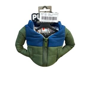 Puffin Drinkwear The Puffy Insulated Can Cooler Jacket Blue Green